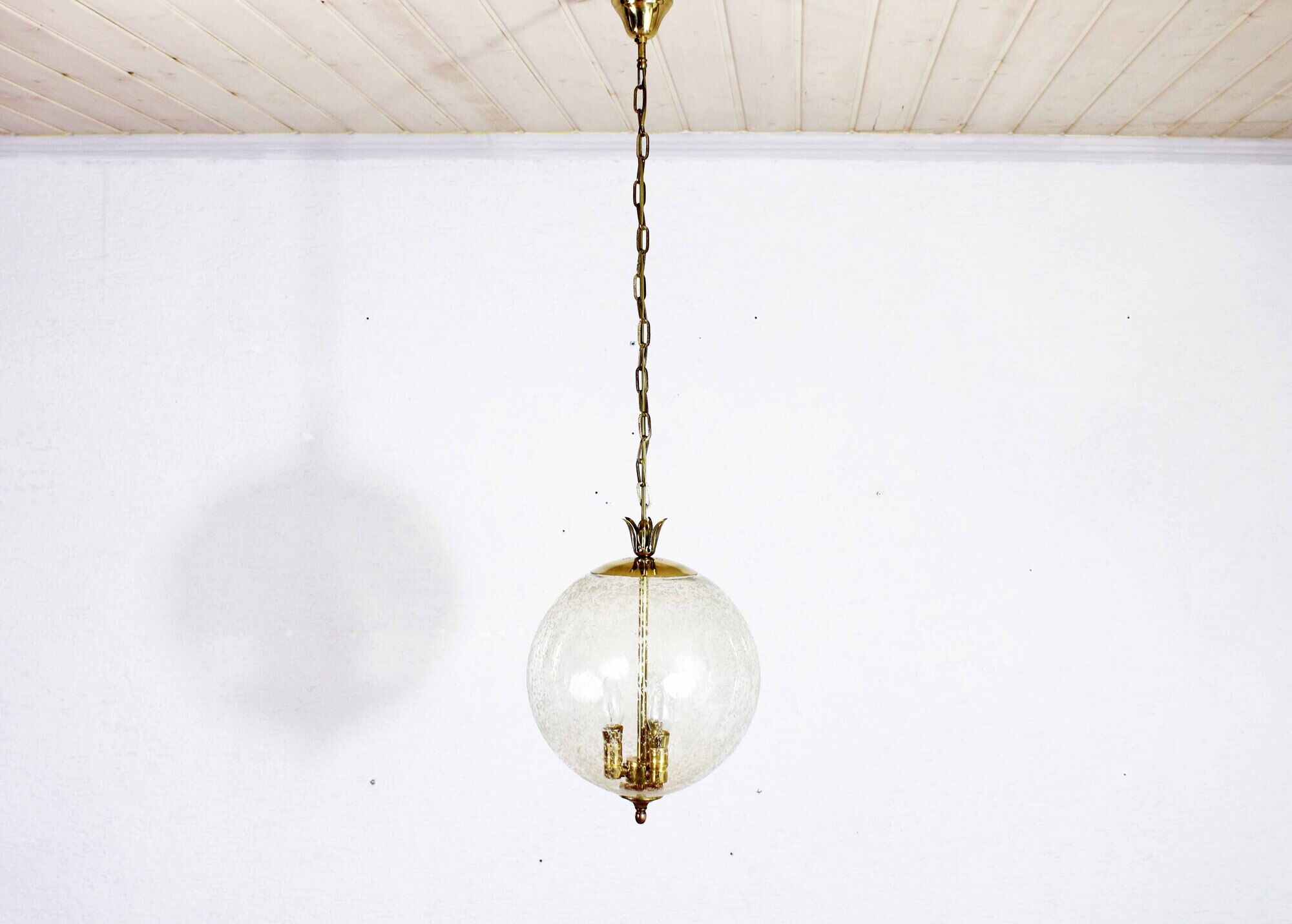 Limburg ball pendant lamp in glass and brass