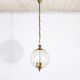 Limburg ball pendant lamp in glass and brass