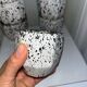 6 speckled ceramic coffee cups