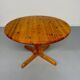 Vintage solid pine table, Scandinavian design by Rainer Daumiller, 1970s