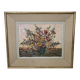 Oil on canvas - Bouquet of flowers with a knife Signed Paul Abouzit