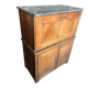 Secretary in walnut, late 19th century to early 20th century.