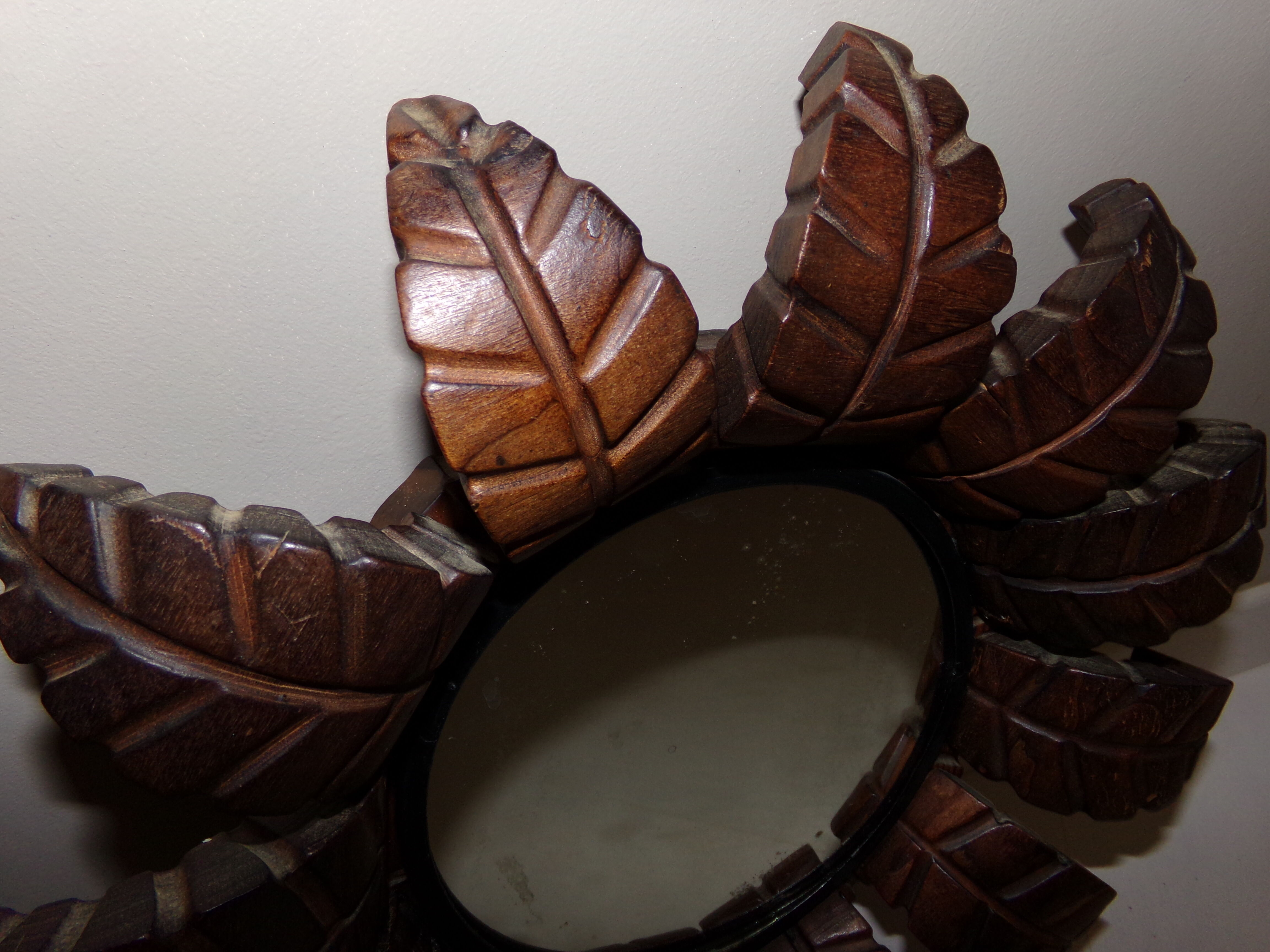 Vintage sunflower mirror 36cm