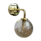 Vintage glass globe wall sconce