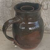 Refreshing carafe in glazed ceramic and vintage cork stopper
