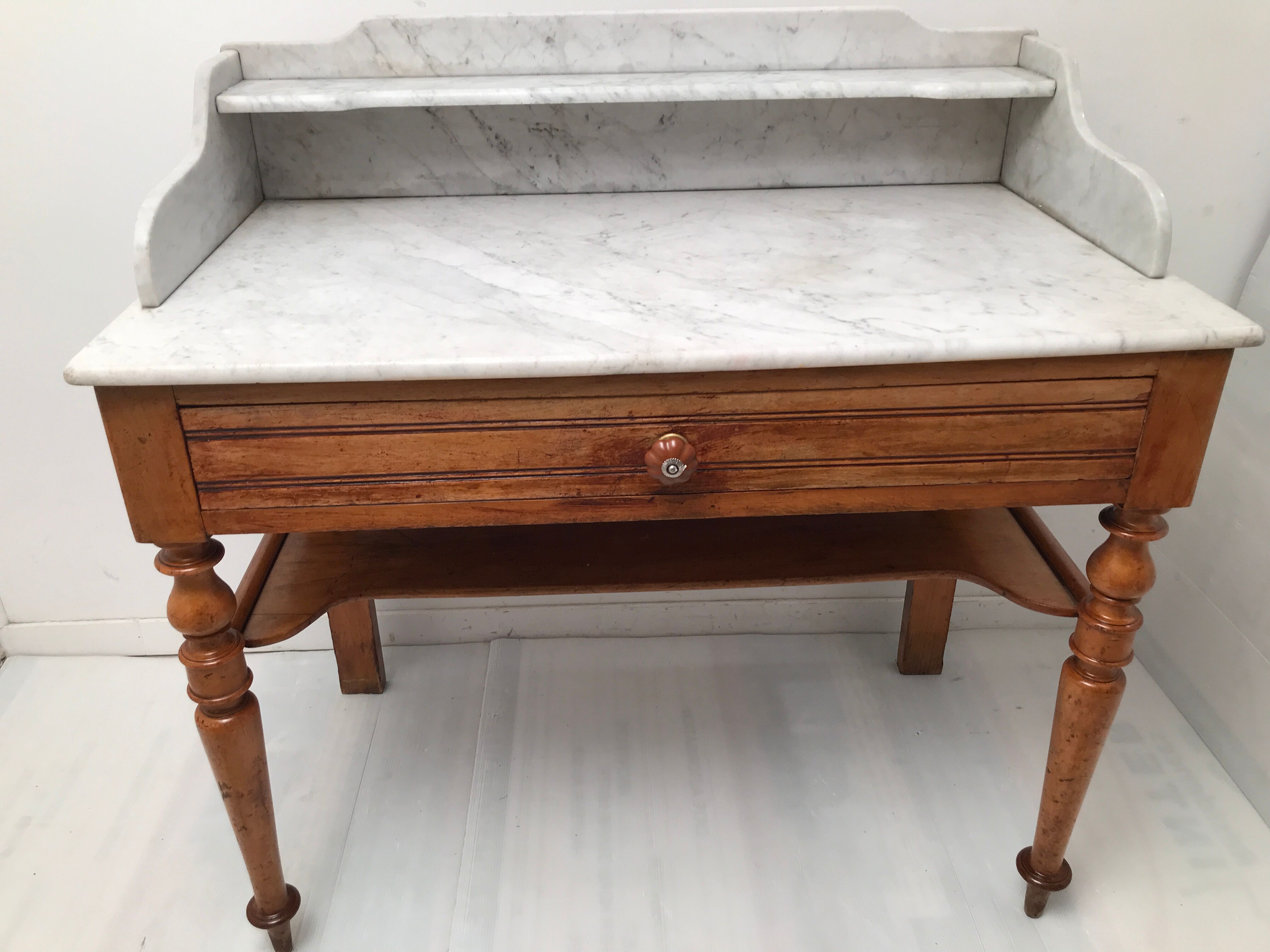 Dressing table marble style Henri II 1900s