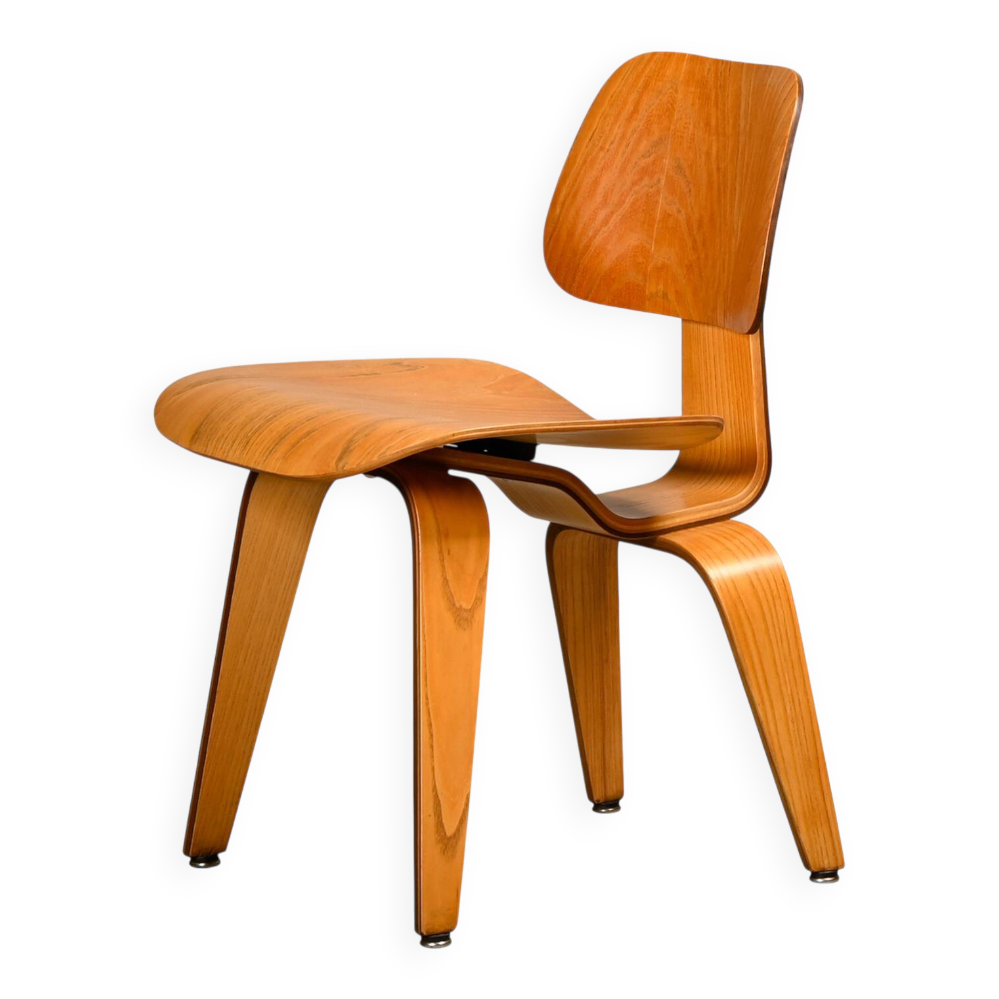 Charles and Ray Eames Early DCW Ash Plywood Dining Chairs for Herman Miller