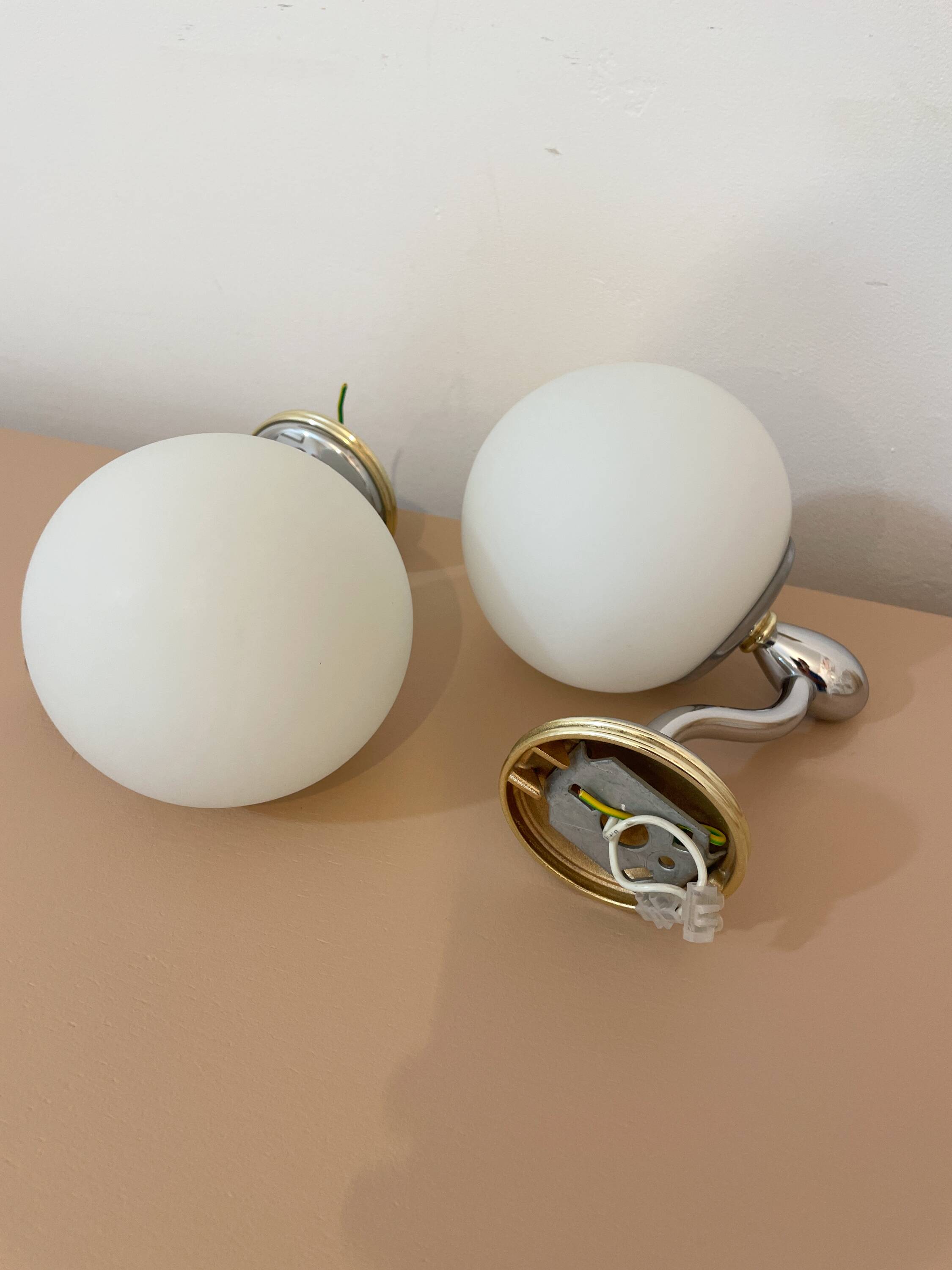 Pair of wall sconces from the 1950s