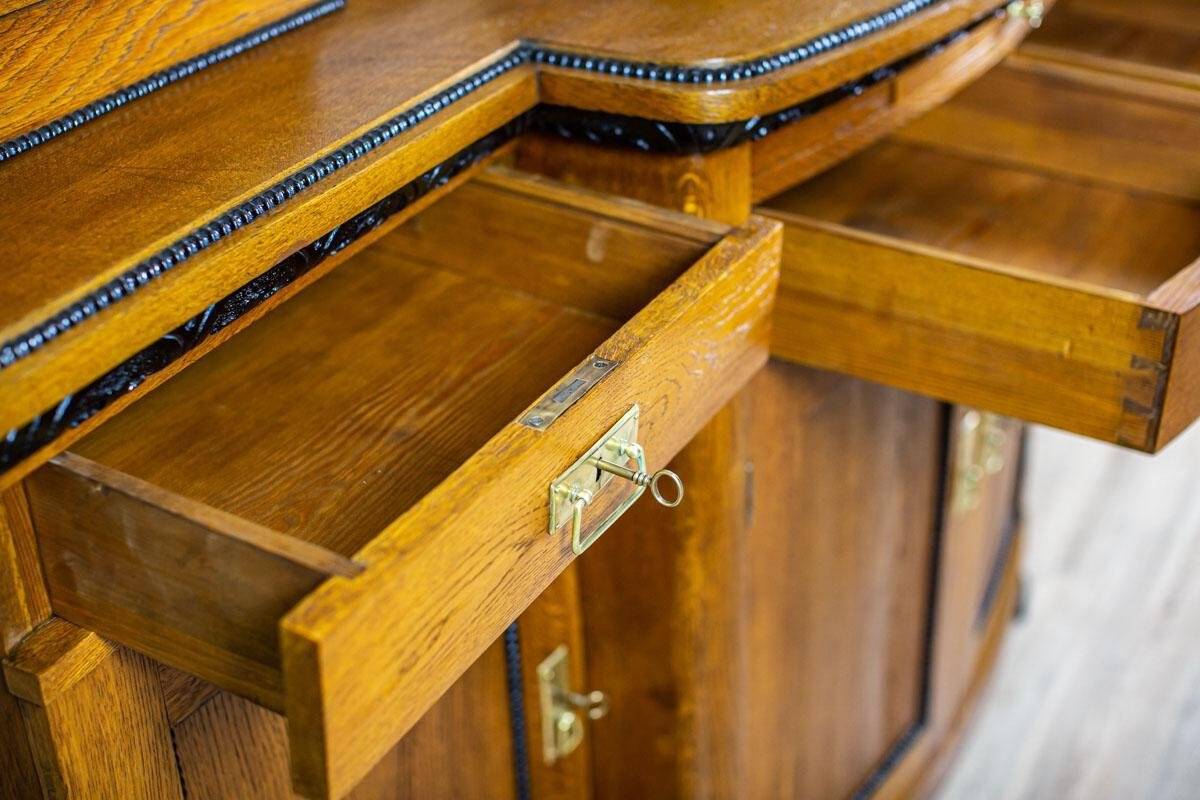 Art Nouveau Sideboard with Oak, 1890s