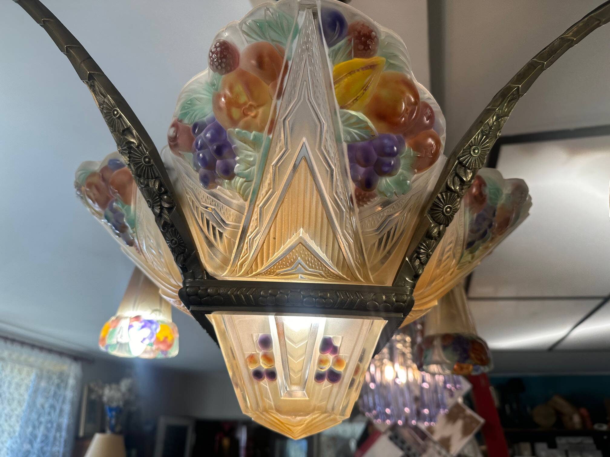 Very beautiful Art Deco chandelier.