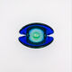 Murano Ashtray Flavio Poli Sommerso Blue Green Design 50s