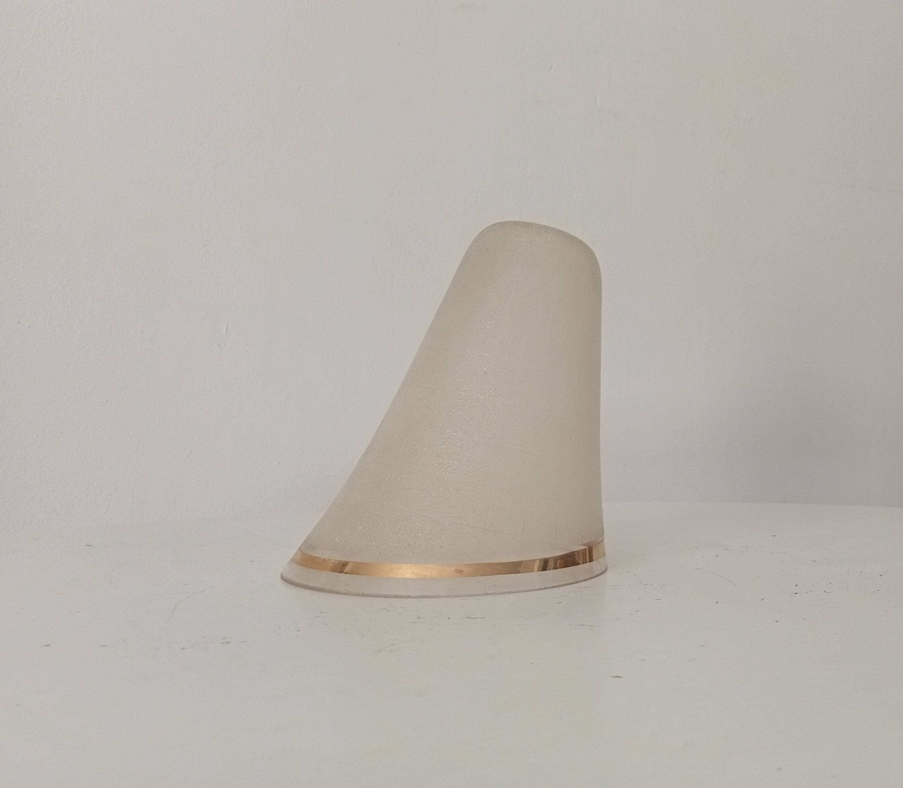 Abat jour vintage en verre granité