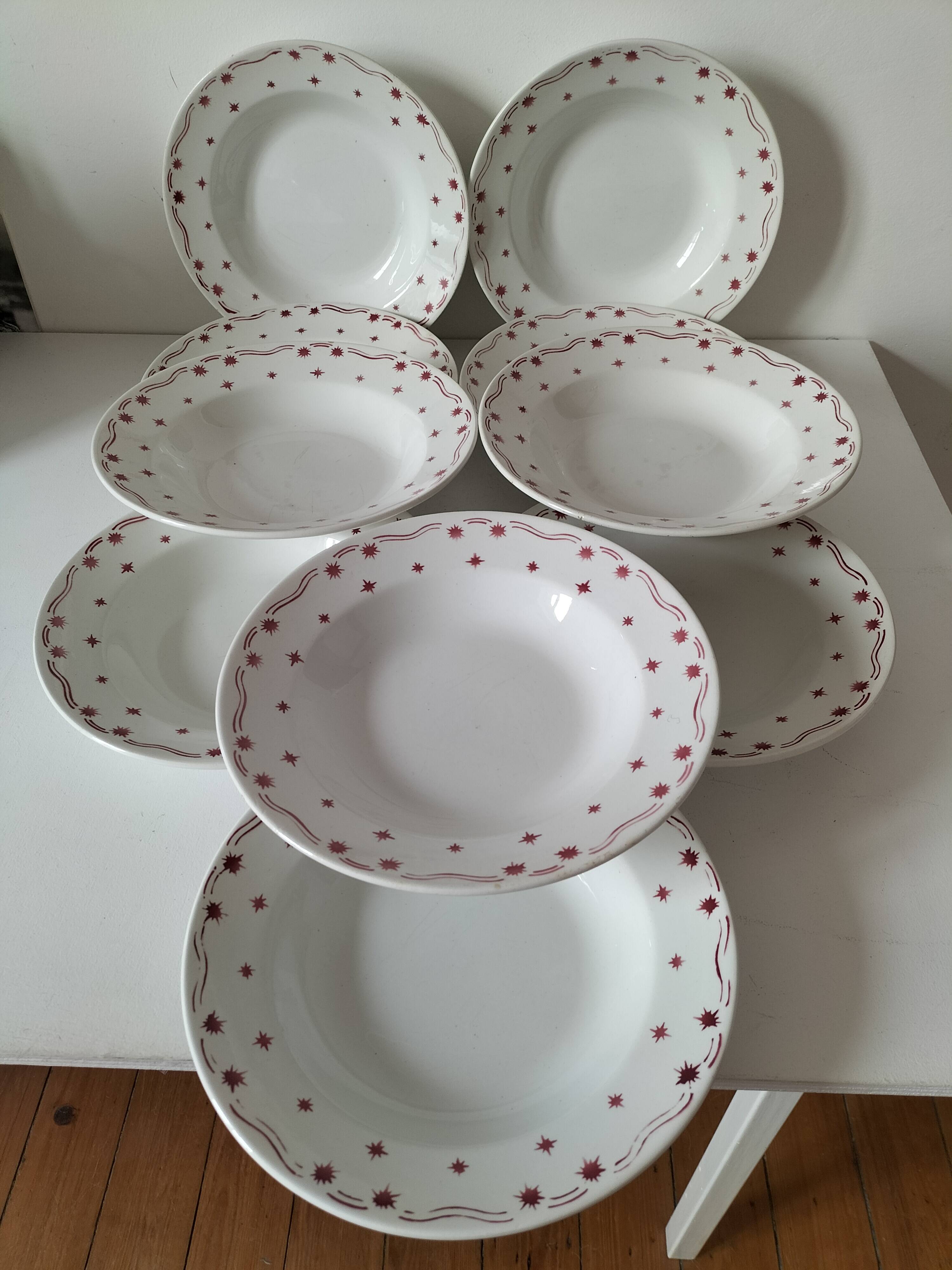 Céranrd Saint Amand plates star model