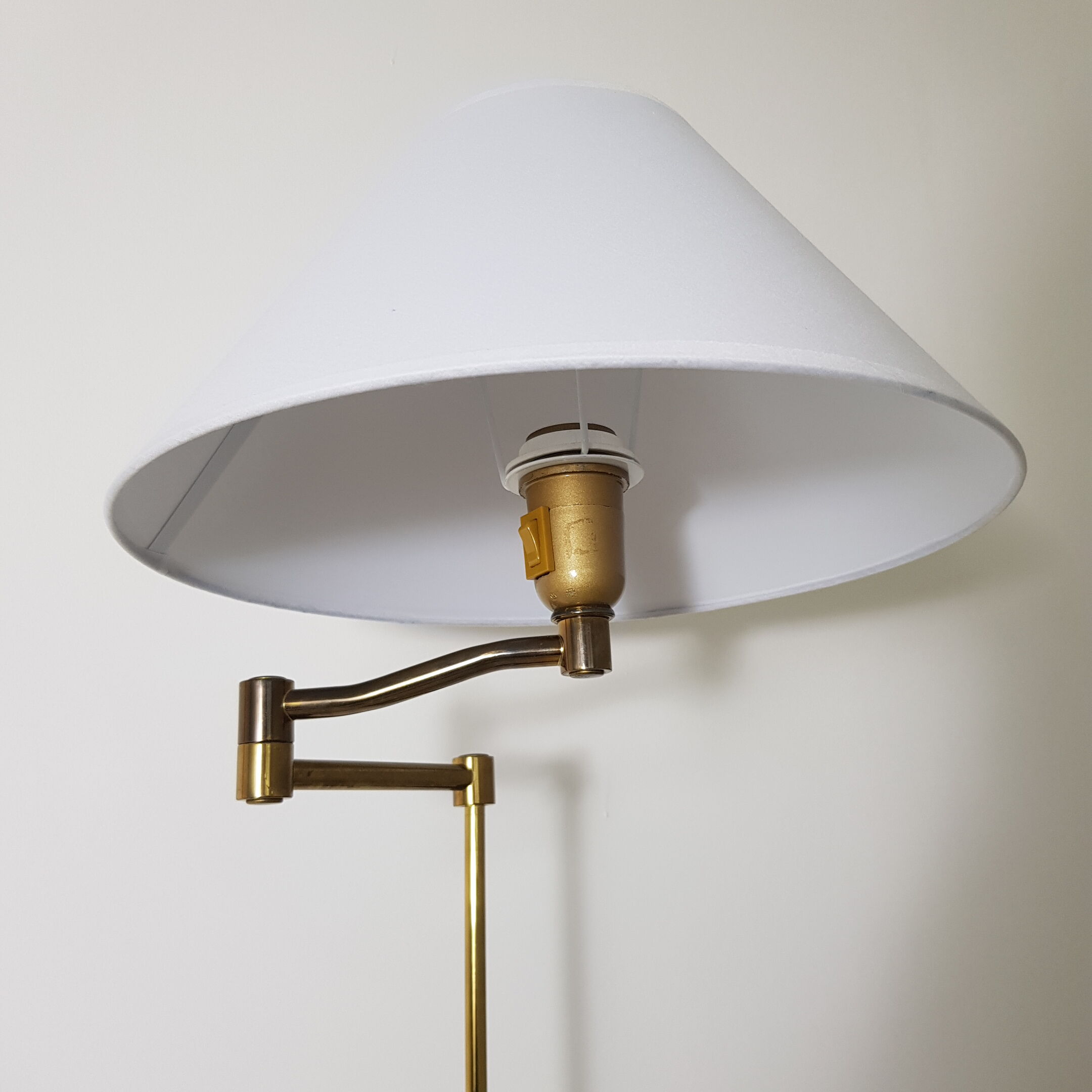 Vintage brass reading light
