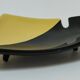 Empty pocket anthropomorphic ceramic black and yellow design 50s