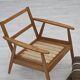 1970s, Danish armchair, beech wood, furniture wool fabric.
