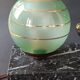 Panther desk lamp in spelter on a black and white marble base 1925