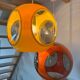 Yellow UFO Space Age suspension attributed to Luigi Colani, 1970s.