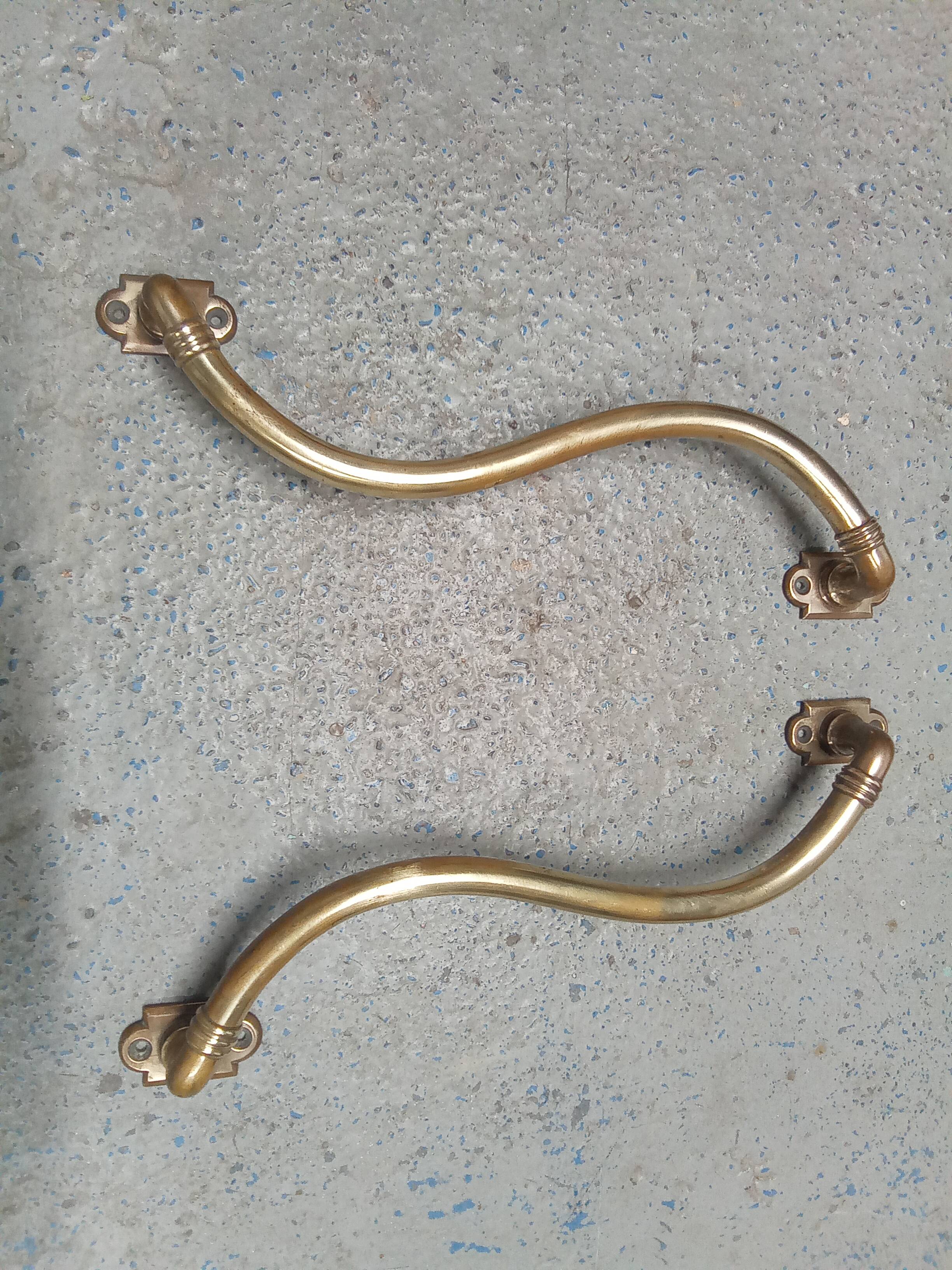 Antique brass handles