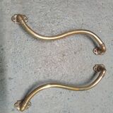 Antique brass handles
