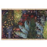 Painted canvas depicting lush nature. Contemporary work.
