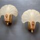 Frosted glass shell wall lamps