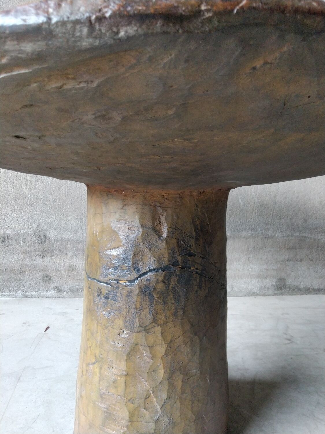 African Brutalist Table