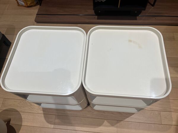 Paire de modules à roulettes Componibili 4970 par Anna Castelli pour Kartell