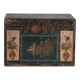 Coffre chinois ancien peint en bois de pin – Chine, circa 1900