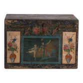 Antique Chinese chest painted in pine wood – China, circa 1900