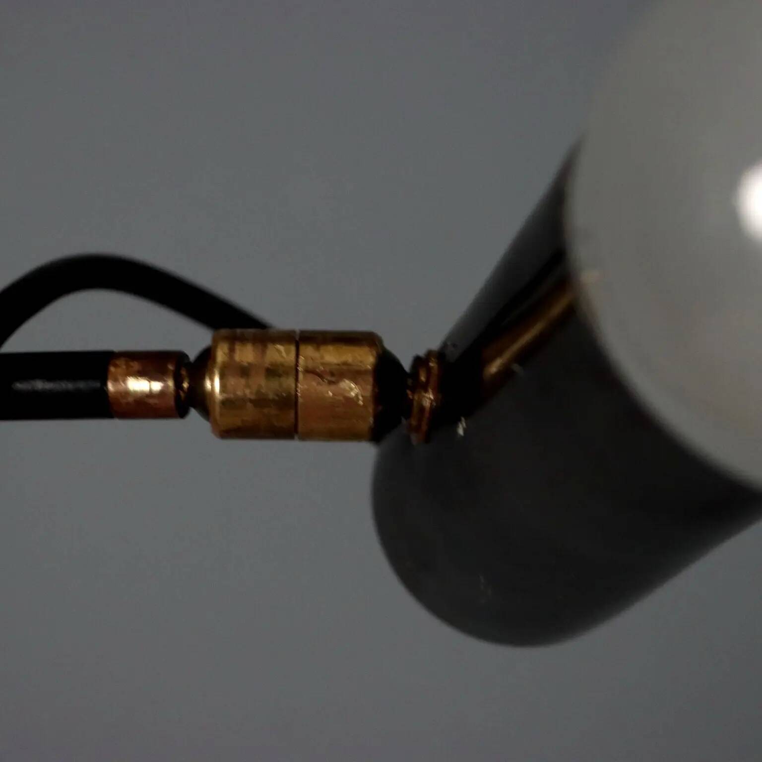Vintage floor lamp in aluminium and metal, design, Italy, 1960s
