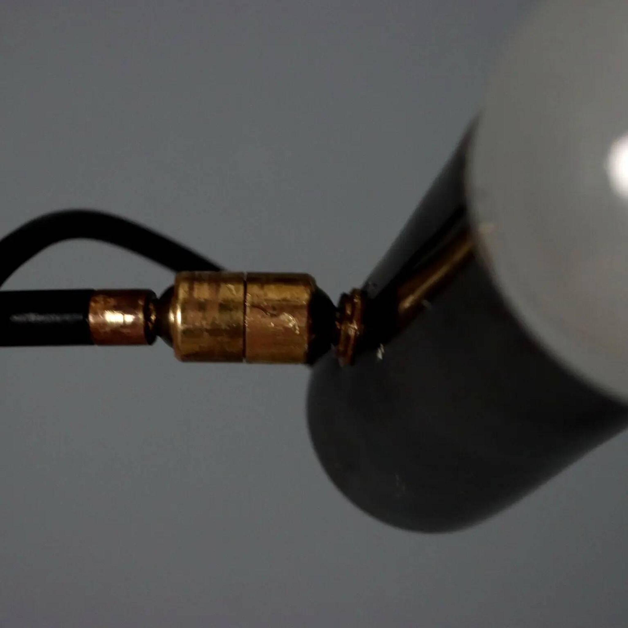Vintage floor lamp in aluminium and metal, design, Italy, 1960s