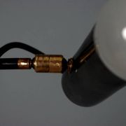 Vintage floor lamp in aluminium and metal, design, Italy, 1960s