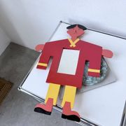 Child's character painted wooden mirror