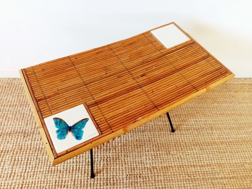 Rattan coffee table
