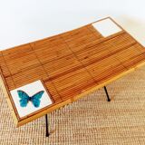 Table basse rotin