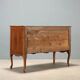 Antique baroque commode in walnut and bronze, Italy, 18th century.