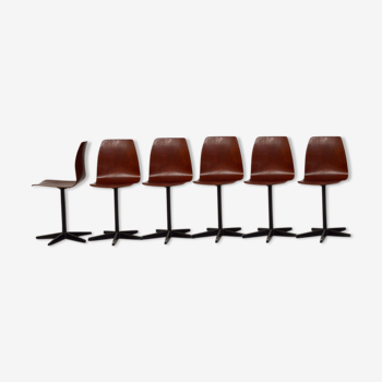 Set of 6 chairs Pagholz Flötotto, 1970
