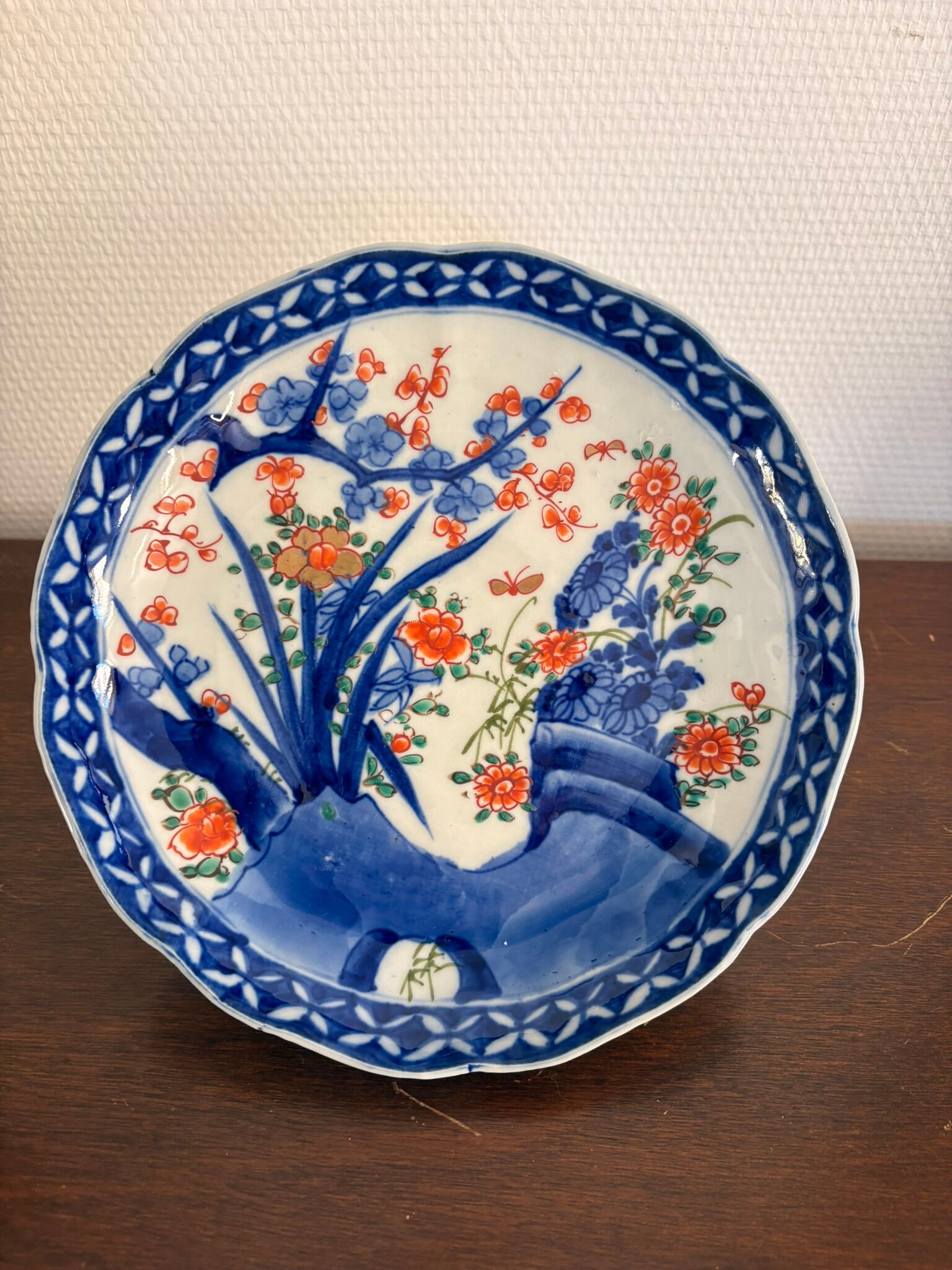 Antique Japanese Plate Arita Style Imari KO Imari Meiji Edo 19th Century