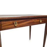 French Art Deco Mahogany Writing Desk With Drawer, early 1920s