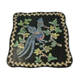 Ceramic dish 1960 by René Anchierri Nissy Annecy