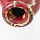 Chinese red ceramic vase 23 cm