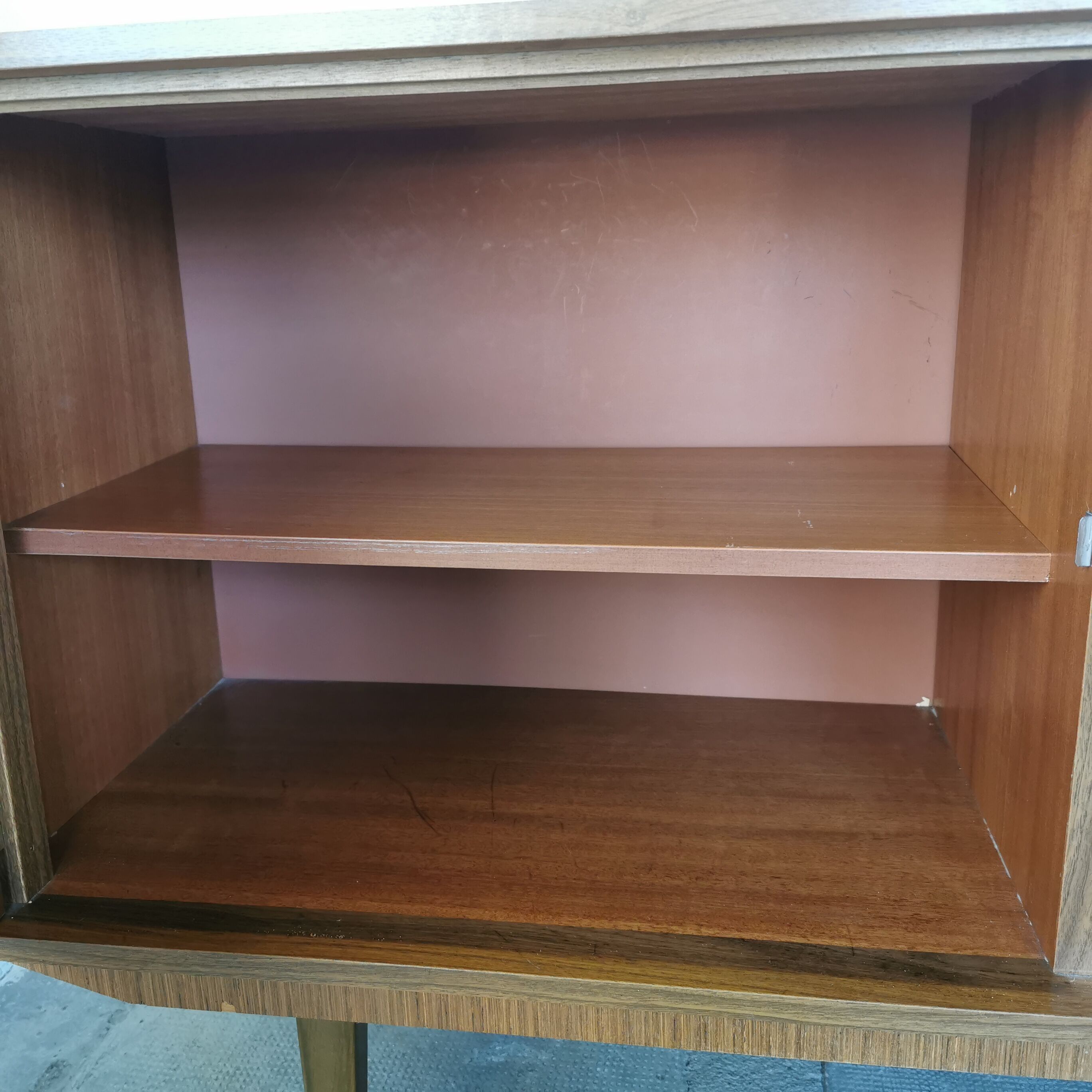 Vintage enfilade, walnut veneer 1970