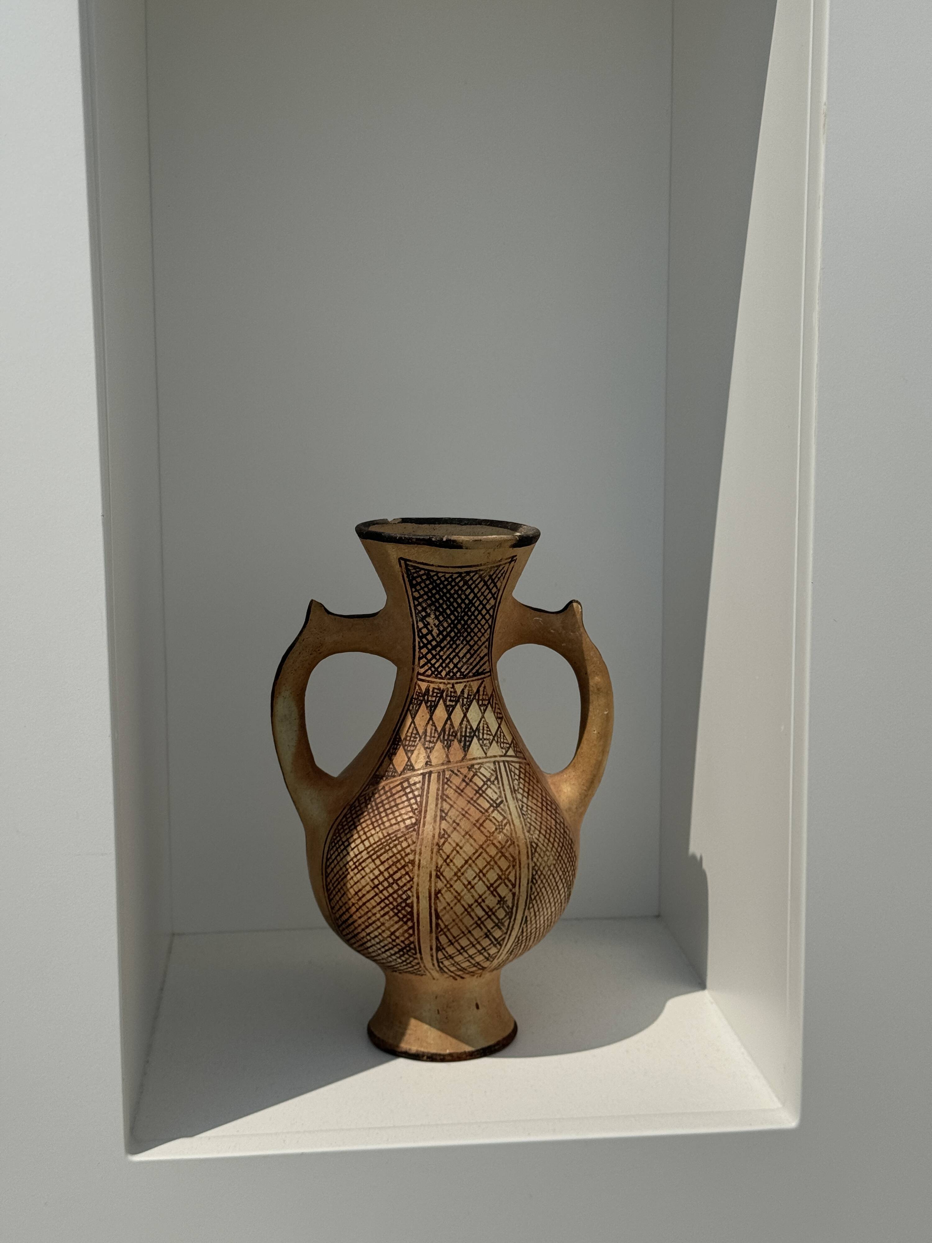 Decorative vase in the shape of an antique style amphora H27