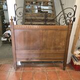 Old oak headboard