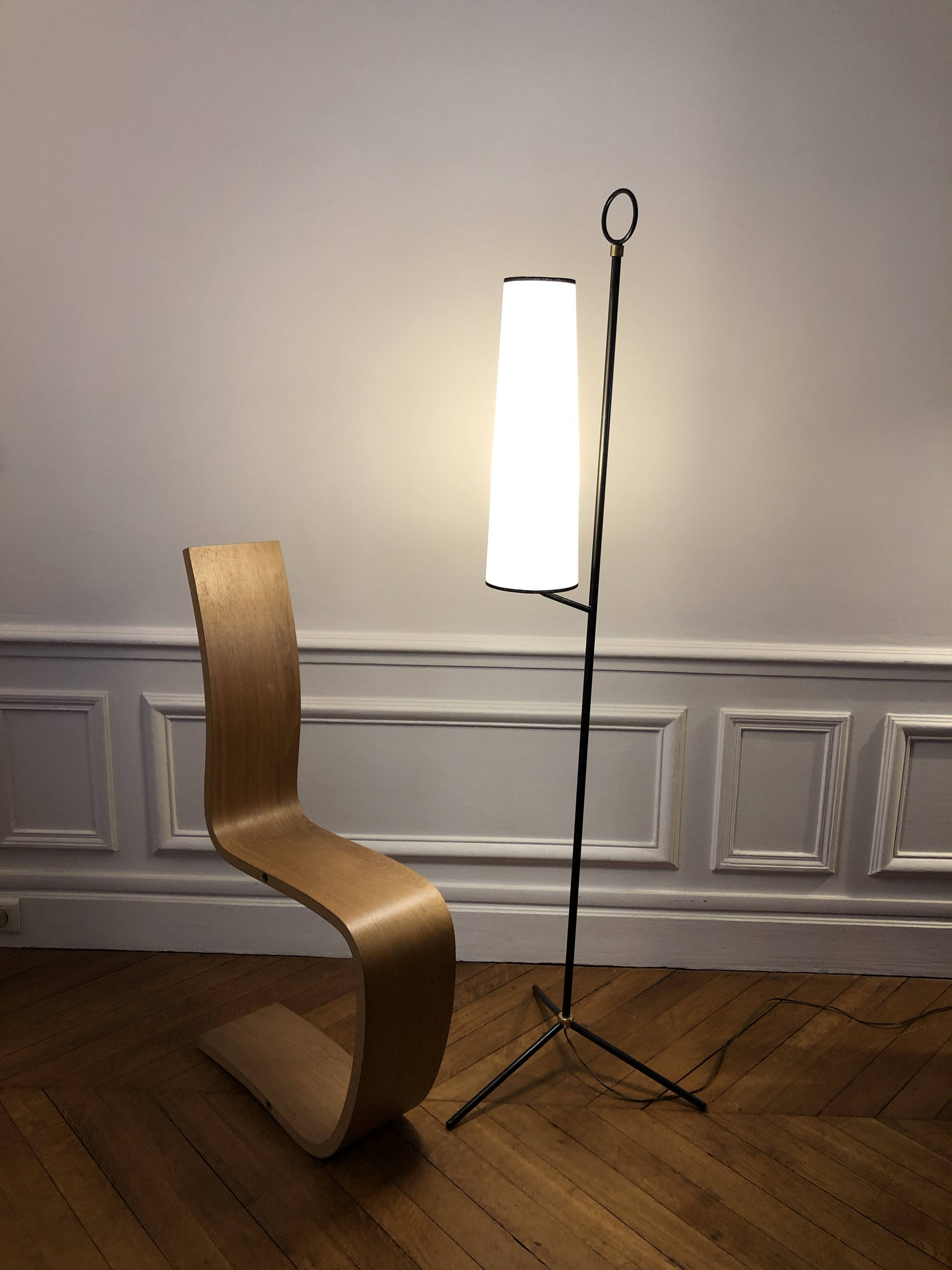 Lampadaire minimaliste tripode 1950