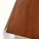 Bureau moderniste 2 tiroirs vintage en bois et métal noir