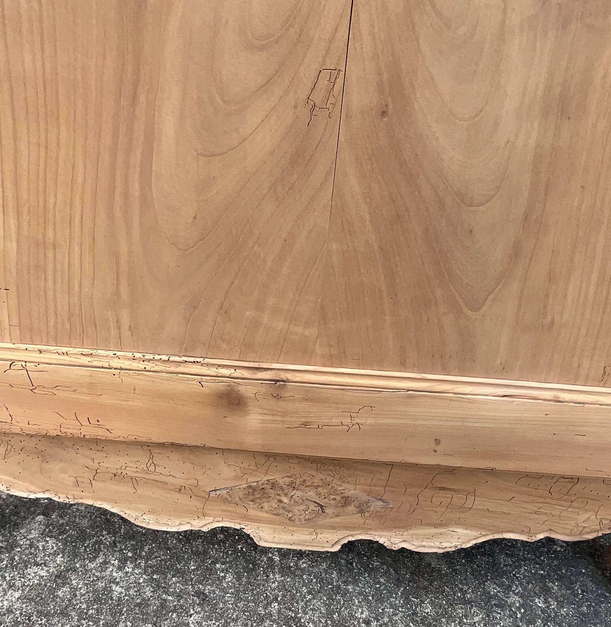 Antique Louis XV bonnetière, fruitwood, restored – 1 door, 3 shelves