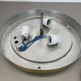 Glass flushmount wall light  peill and putzler lights attrib., germany, 1970s