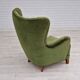 1960s, danish design, velour relax chair with footstool, original condition.